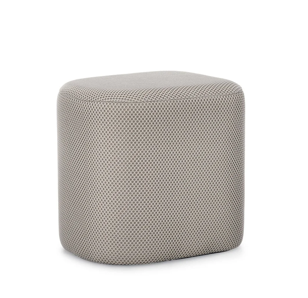 Φωτογραφία προϊόντος: Πούφ-Σκαμπό "Darya " Light Grey 43.5x37x42cm (Bizzotto) (BZ-0721751)
