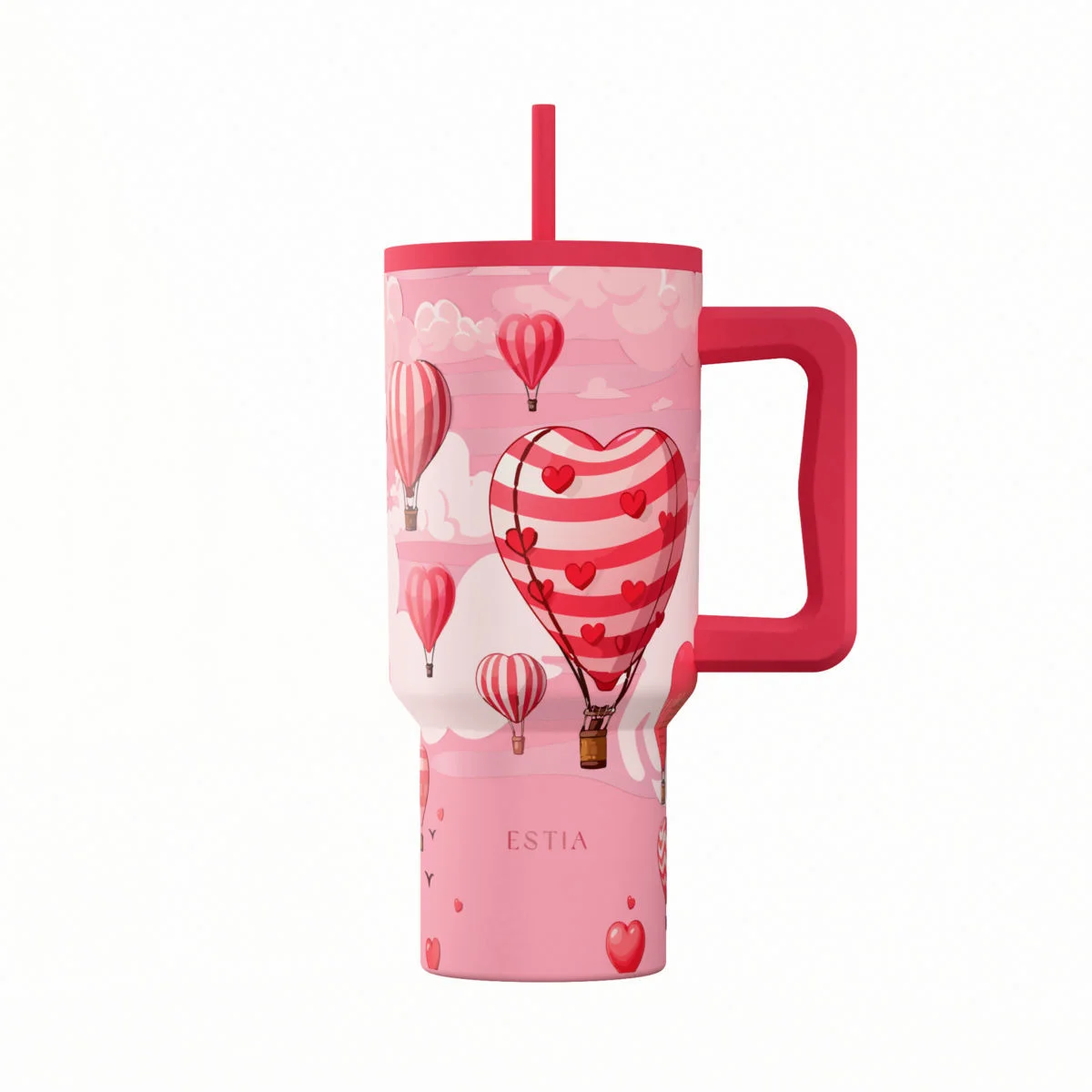 Φωτογραφία προϊόντος: ESTIA ΘΕΡΜΟΣ STRAW TUMBLER XL SAVE THE AEGEAN 900ml LOVE ASCEND