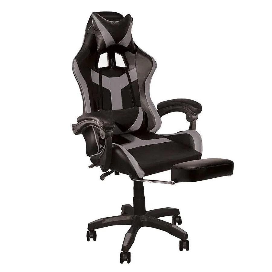 Φωτογραφία προϊόντος: Woodwell Πολυθρόνα Gaming Relax BF7860 Μαύρο/Γκρι PU 63x70x117/127cm