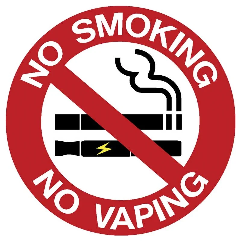 Φωτογραφία προϊόντος: OEM Πινακίδα No Smoking/No Vaping Αυτοκόλλητο 95x95mm