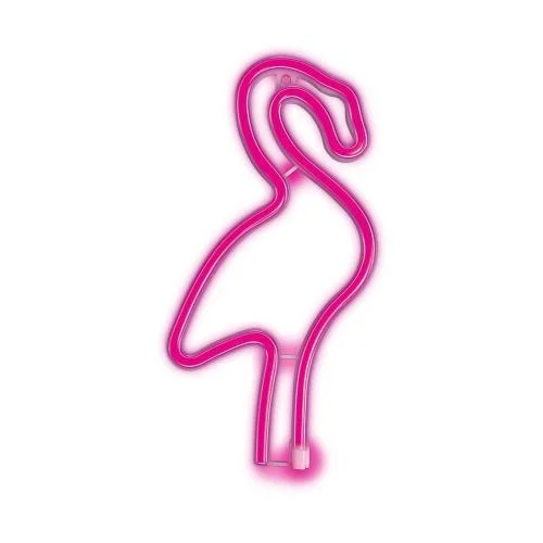 Φωτογραφία προϊόντος: Neon LED Forever Light FLNE18 FLAMINGO (USB/Μπαταρίας & On/Off) Ροζ N64418