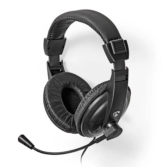 Φωτογραφία προϊόντος: NEDIS Στερεοφωνικό over-ear headset με καλώδιο 1.80m, σε μαύρο χρώμα.