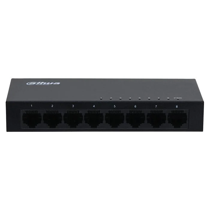 Φωτογραφία προϊόντος: DAHUA 8-Port Unmanaged Gigabit Switch 10/100/1000, σε μαύρο χρώμα