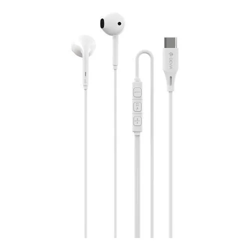 Φωτογραφία προϊόντος: Hands Free Stereo A3 Devia EM109 USB C Kintone Λευκό N66405