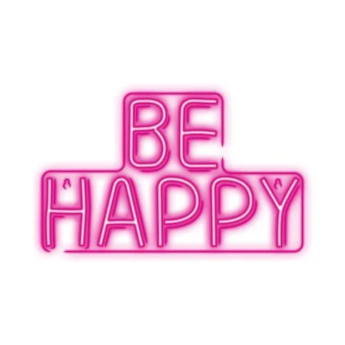 Φωτογραφία προϊόντος: Neon Plexi Neolia NNE10 BE HAPPY (USB & On/Off) Ροζ N64424