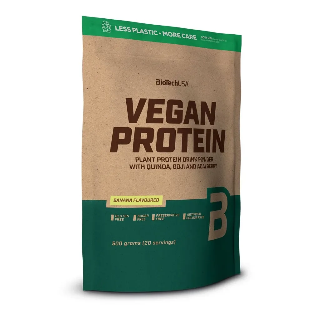 Φωτογραφία προϊόντος: Biotech USA Vegan Protein Gluten Free Banana 500gr έως 12 άτοκες δόσεις ή 24 δόσεις