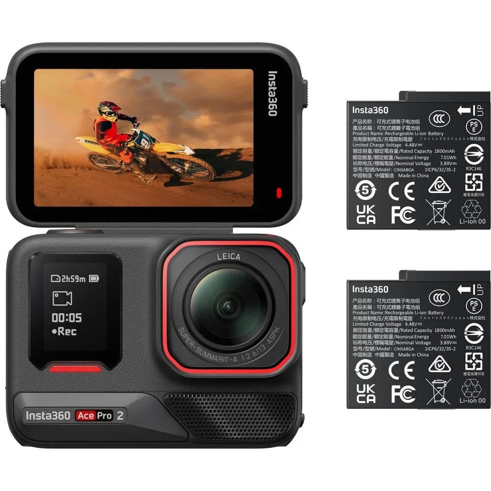 Φωτογραφία προϊόντος: GR Insta360 Ace Pro 2 (Dual Battery Bundle) έως 12 άτοκες δόσεις ή 24 δόσεις