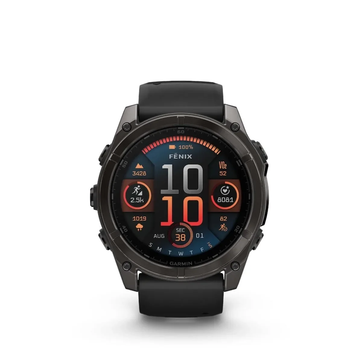 Φωτογραφία προϊόντος: Garmin fenix 8 51mm AMOLED Sapphire Titanium Carbon Gray with Black and Pebble Gray έως 24 άτοκες δόσεις