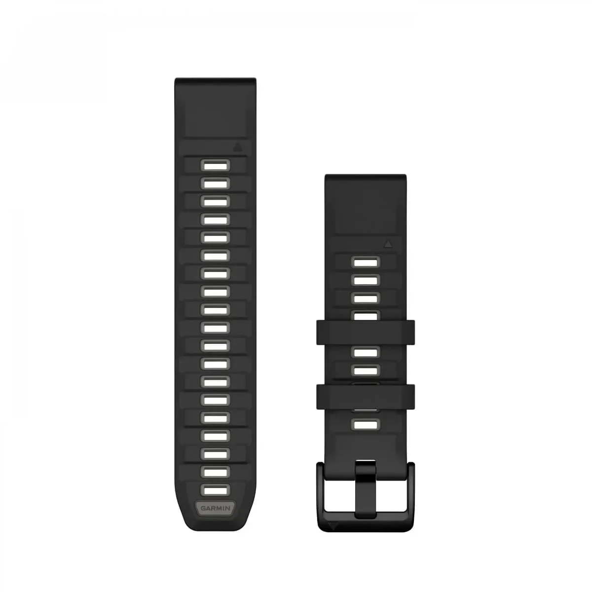 Φωτογραφία προϊόντος: Garmin QuickFit 22 Silicone Band Black with Pebble Gray έως 12 άτοκες δόσεις ή 24 δόσεις