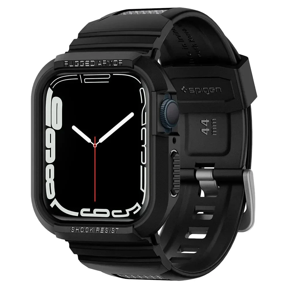 Φωτογραφία προϊόντος: GR Spigen Rugged Armor Pro for Apple Watch 45/44mm Black έως 12 άτοκες δόσεις ή 24 δόσεις