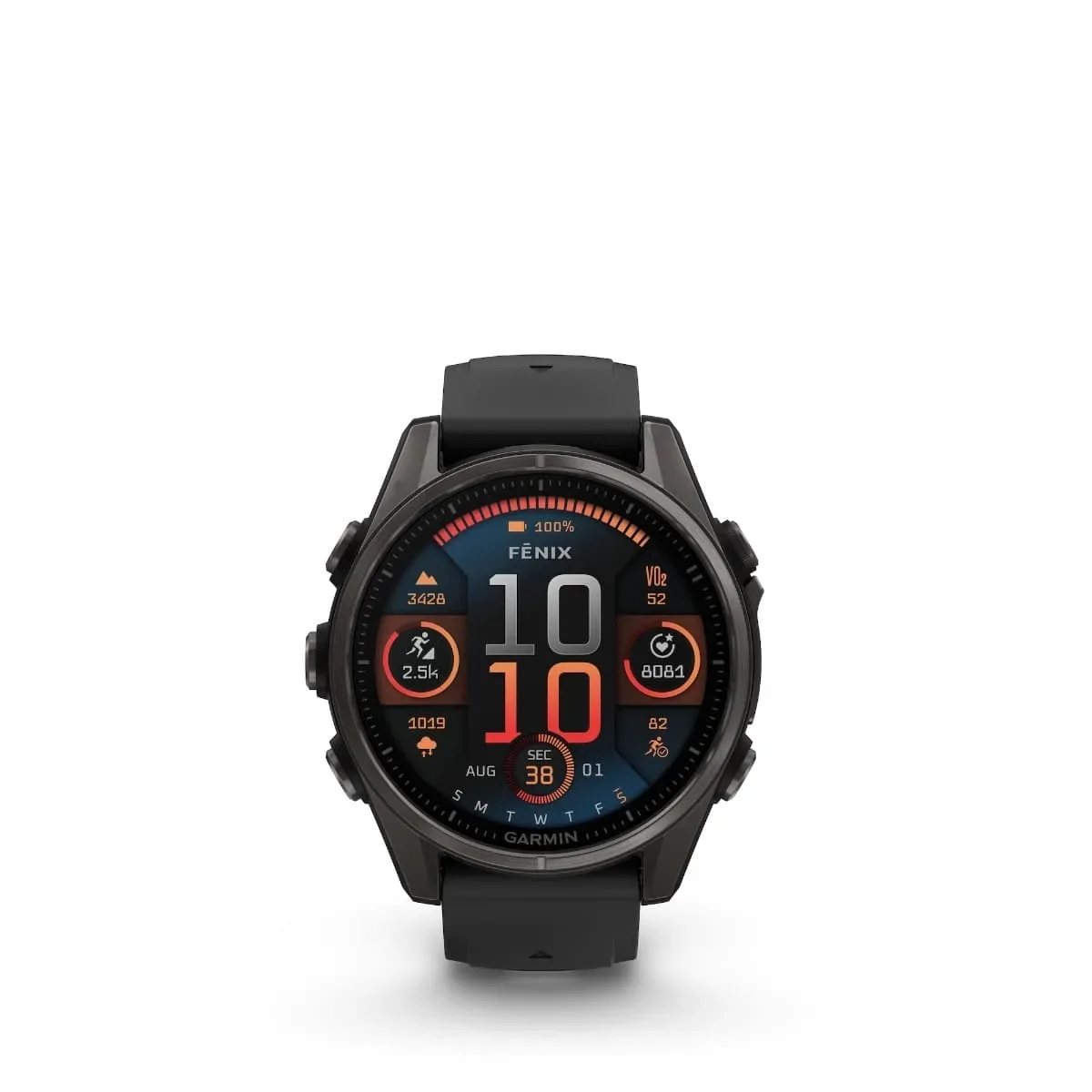 Φωτογραφία προϊόντος: Garmin fenix 8 43mm AMOLED Sapphire Titanium Carbon Gray with Black and Pebble Gray έως 24 άτοκες δόσεις
