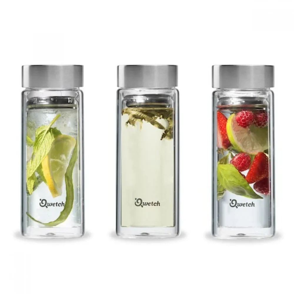 Φωτογραφία προϊόντος: GR Qwetch Double Walled Glass Infuse Flask (320ml) έως 12 άτοκες δόσεις ή 24 δόσεις