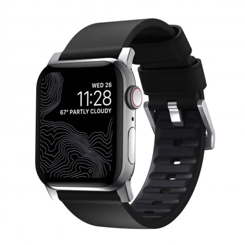 Φωτογραφία προϊόντος: GR Nomad Active Band Pro Black/Silver for Apple Watch 44mm/45mm/49mm έως 12 άτοκες δόσεις ή 24 δόσεις