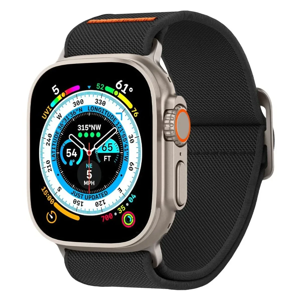 Φωτογραφία προϊόντος: GR Spigen Lite Fit Ultra Black Watch Band for Apple Watch (49/45/44/42mm) έως 12 άτοκες δόσεις ή 24 δόσεις