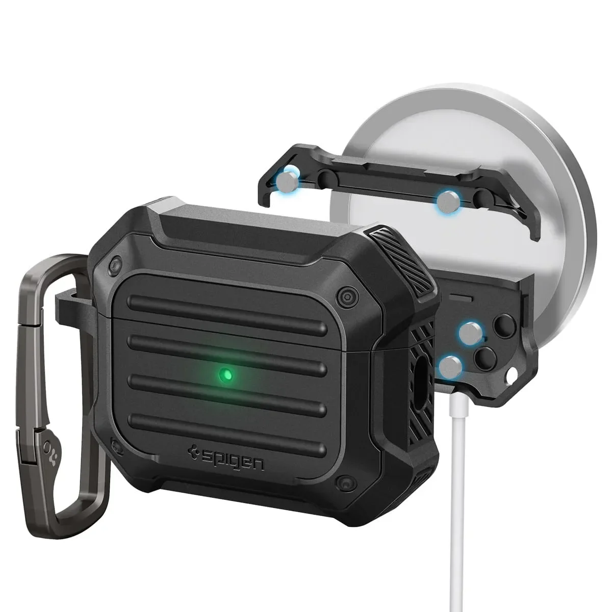 Φωτογραφία προϊόντος: GR Spigen Tough Armor Airpods Pro (2nd Gen) Black έως 12 άτοκες δόσεις ή 24 δόσεις