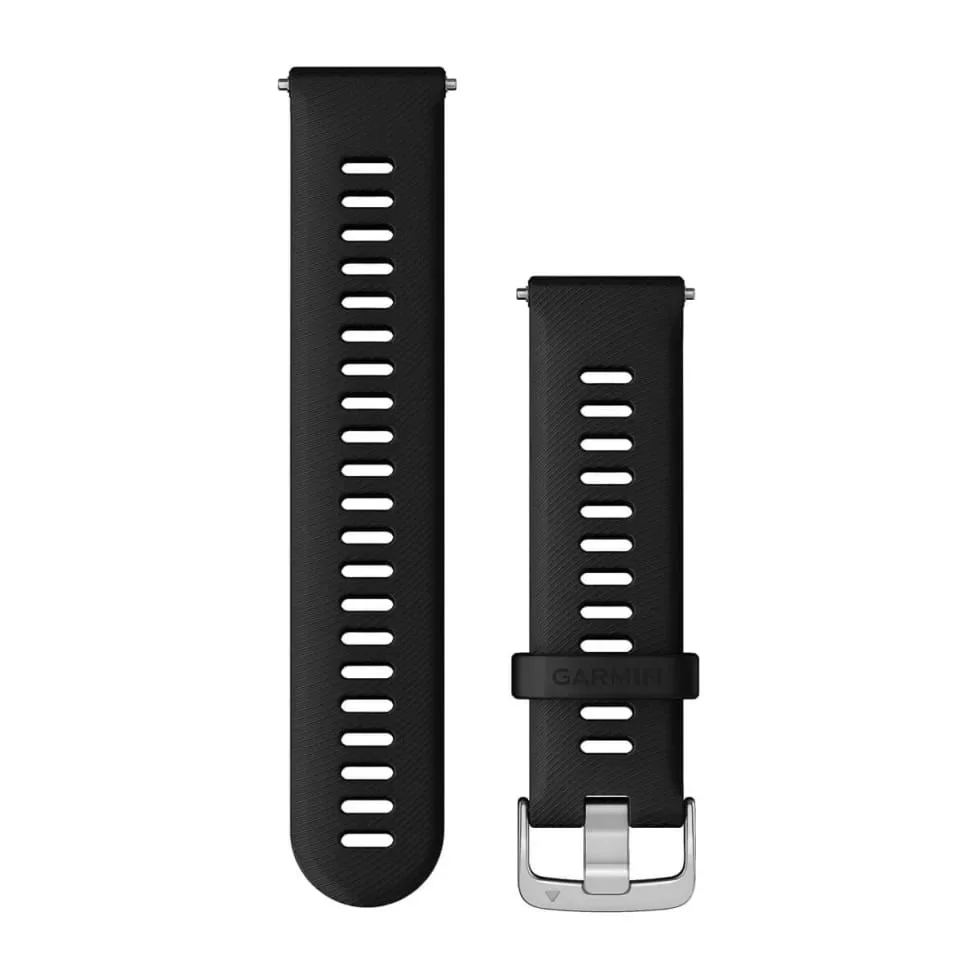 Φωτογραφία προϊόντος: GR Garmin Quick Release 22 Bands Black with Silver έως 12 άτοκες δόσεις ή 24 δόσεις