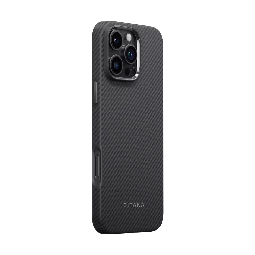 Φωτογραφία προϊόντος: Pitaka Military-Grade Protective Case Black/Grey Twill for iPhone 16 Pro έως 12 άτοκες δόσεις ή 24 δόσεις
