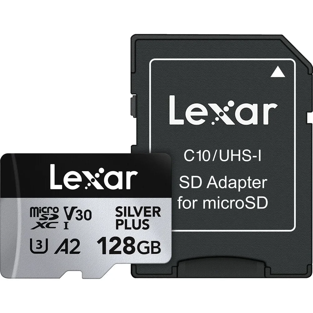 Φωτογραφία προϊόντος: GR Lexar 128GB microSDXC UHS-I SILVER PLUS έως 12 άτοκες δόσεις ή 24 δόσεις