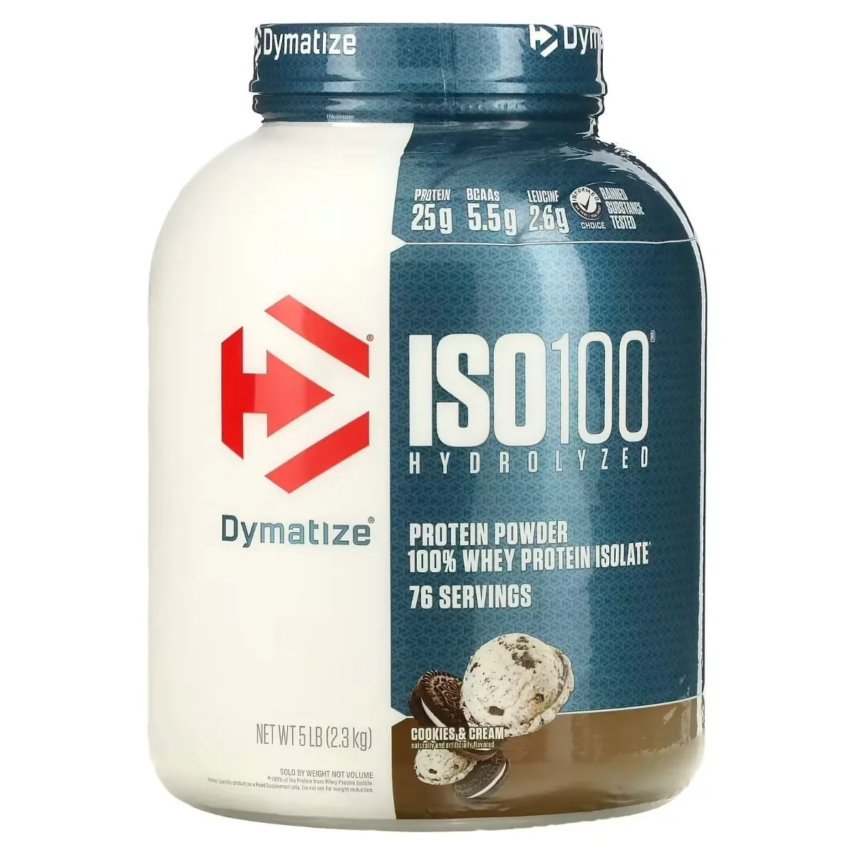 Φωτογραφία προϊόντος: Dymatize Iso 100 Hydrolyzed Whey Protein 2264gr Cookies & Cream έως 12 άτοκες δόσεις ή 24 δόσεις