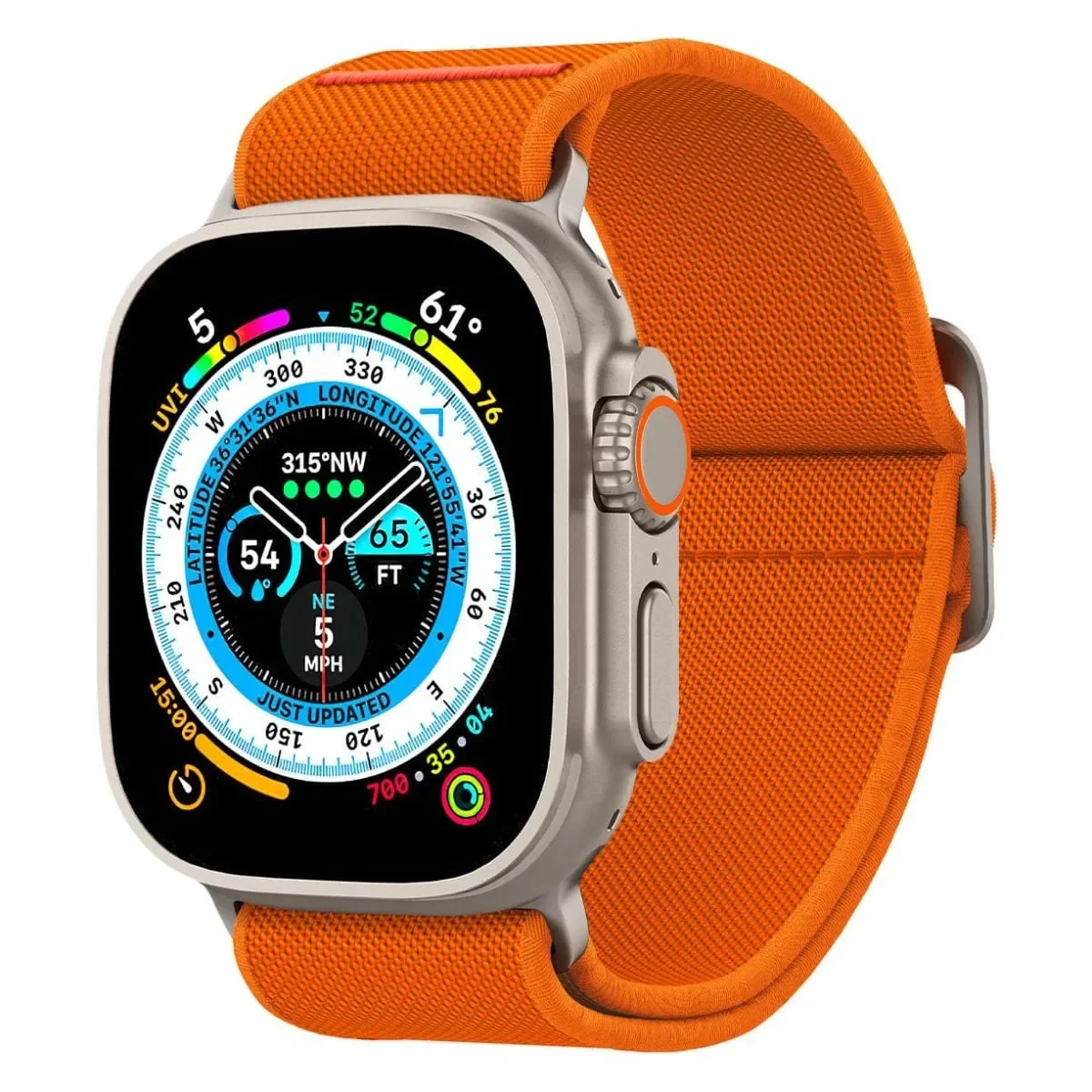 Φωτογραφία προϊόντος: GR Spigen Lite Fit Ultra Watch Orange Band for Apple Watch (49/45/44/42mm) έως 12 άτοκες δόσεις ή 24 δόσεις