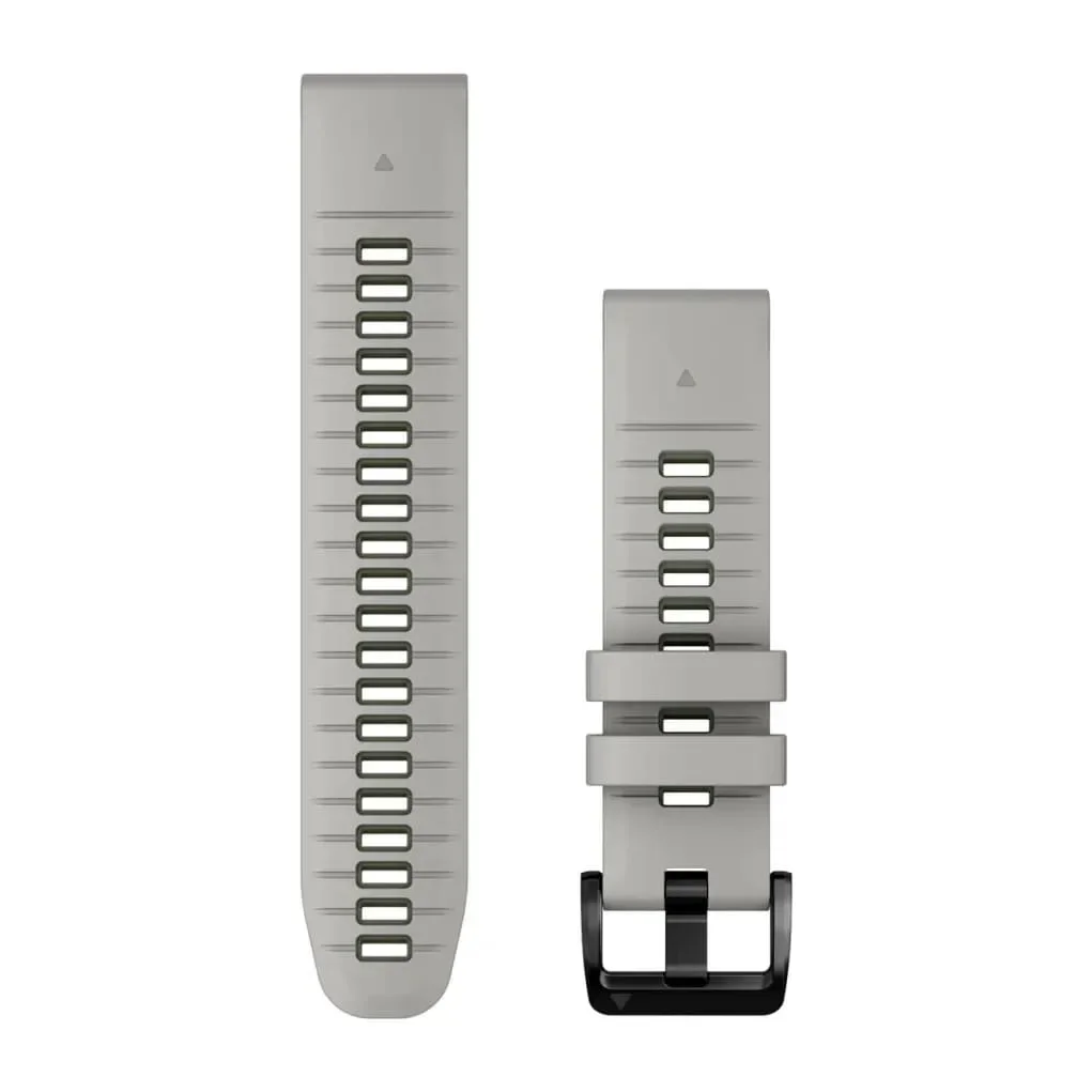 Φωτογραφία προϊόντος: Garmin Quickfit 22 Silicone Band Fog Grey With Moss έως 24 άτοκες δόσεις