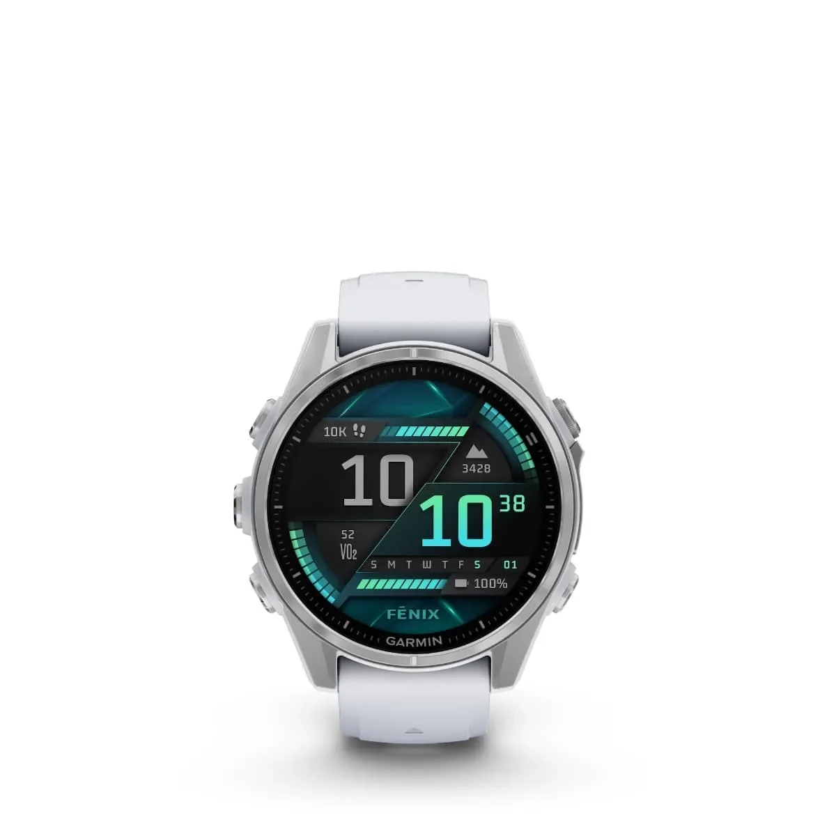Φωτογραφία προϊόντος: GR Garmin Fenix 8 43mm AMOLED Silver with Whitestone έως 24 άτοκες δόσεις