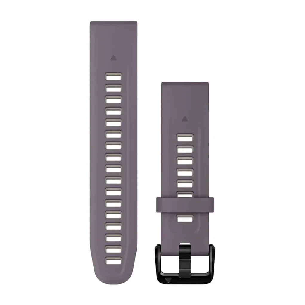 Φωτογραφία προϊόντος: GR Garmin Watch Band Quickfit 20 Silicone Deep Orchid With Light Sand έως 12 άτοκες δόσεις ή 24 δόσεις