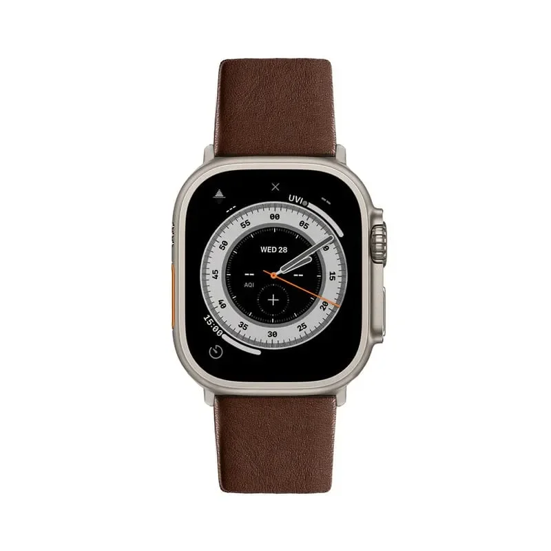 Φωτογραφία προϊόντος: GR Sandmarc Leather Edition Apple Watch Ultra Band Brown έως 12 άτοκες δόσεις ή 24 δόσεις