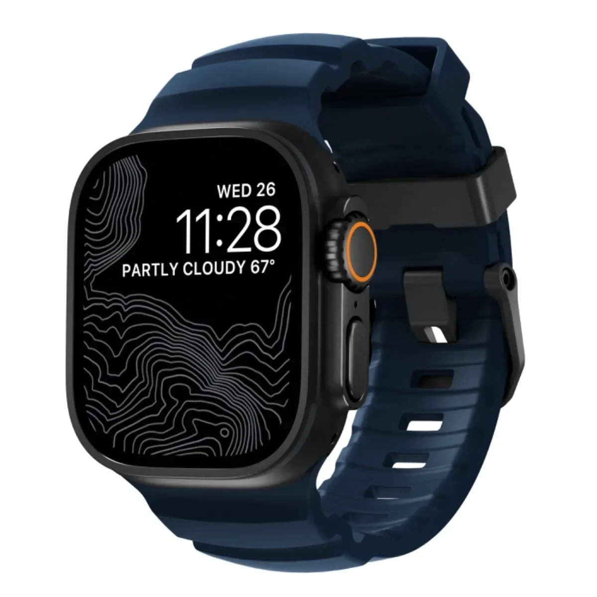 Φωτογραφία προϊόντος: GR Nomad Rocky Point Band Black Titanium Atlantic for Apple Watch 49/45/44/42 mm έως 12 άτοκες δόσεις ή 24 δόσεις