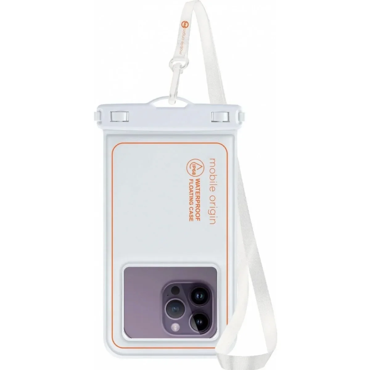 Φωτογραφία προϊόντος: GR Mobile Origin Waterproof Floating Case 6,5' White/Orange έως 12 άτοκες δόσεις ή 24 δόσεις