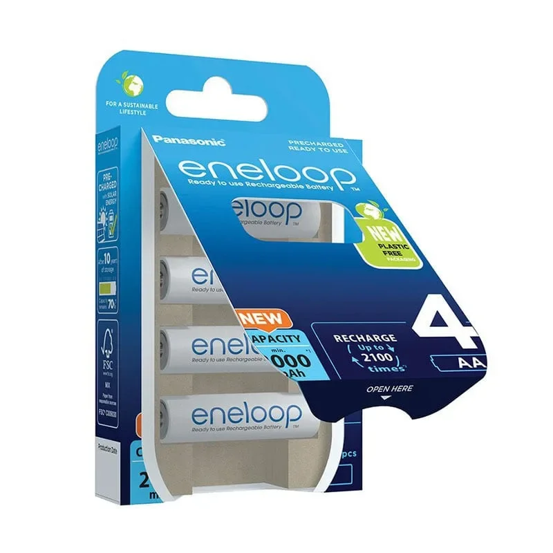 Φωτογραφία προϊόντος: GR Panasonic Eneloop AA 4x 2000mAh έως 12 άτοκες δόσεις ή 24 δόσεις