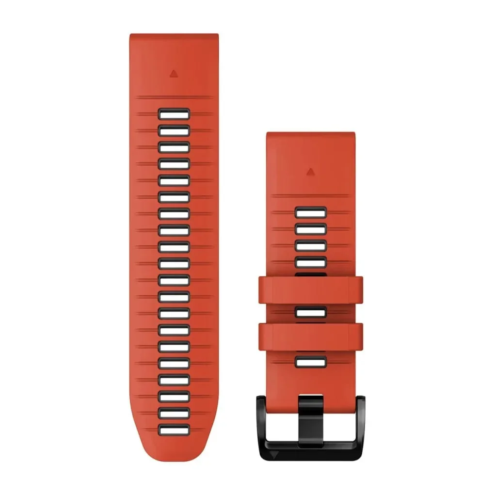 Φωτογραφία προϊόντος: Garmin Quickfit 26 Silicone Band Flame Red With Graphite έως 12 άτοκες δόσεις ή 24 δόσεις