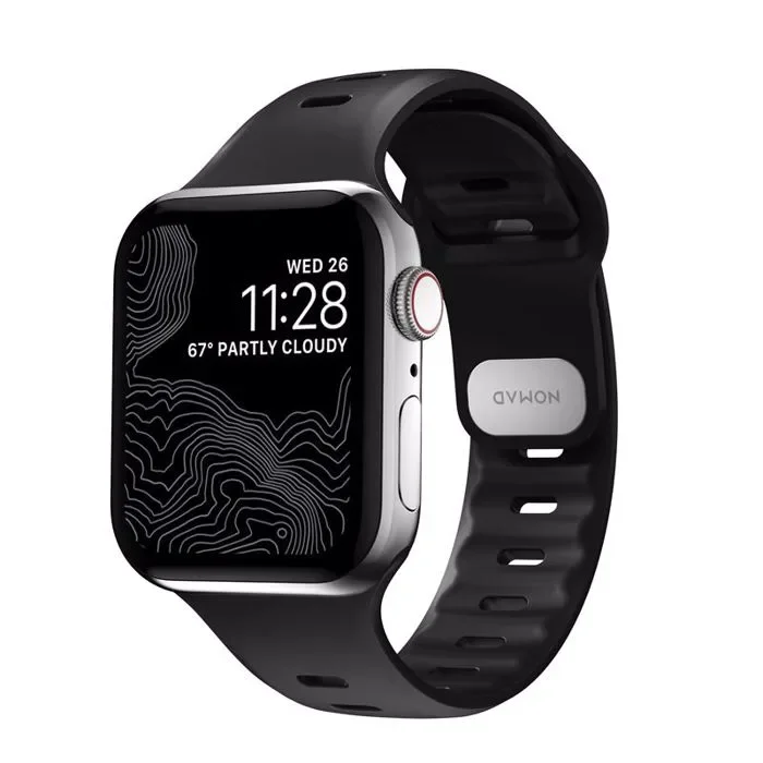 Φωτογραφία προϊόντος: GR Nomad Sport Slim Band 49mm/46mm/45mm/44mm For Apple Watch Black έως 12 άτοκες δόσεις ή 24 δόσεις