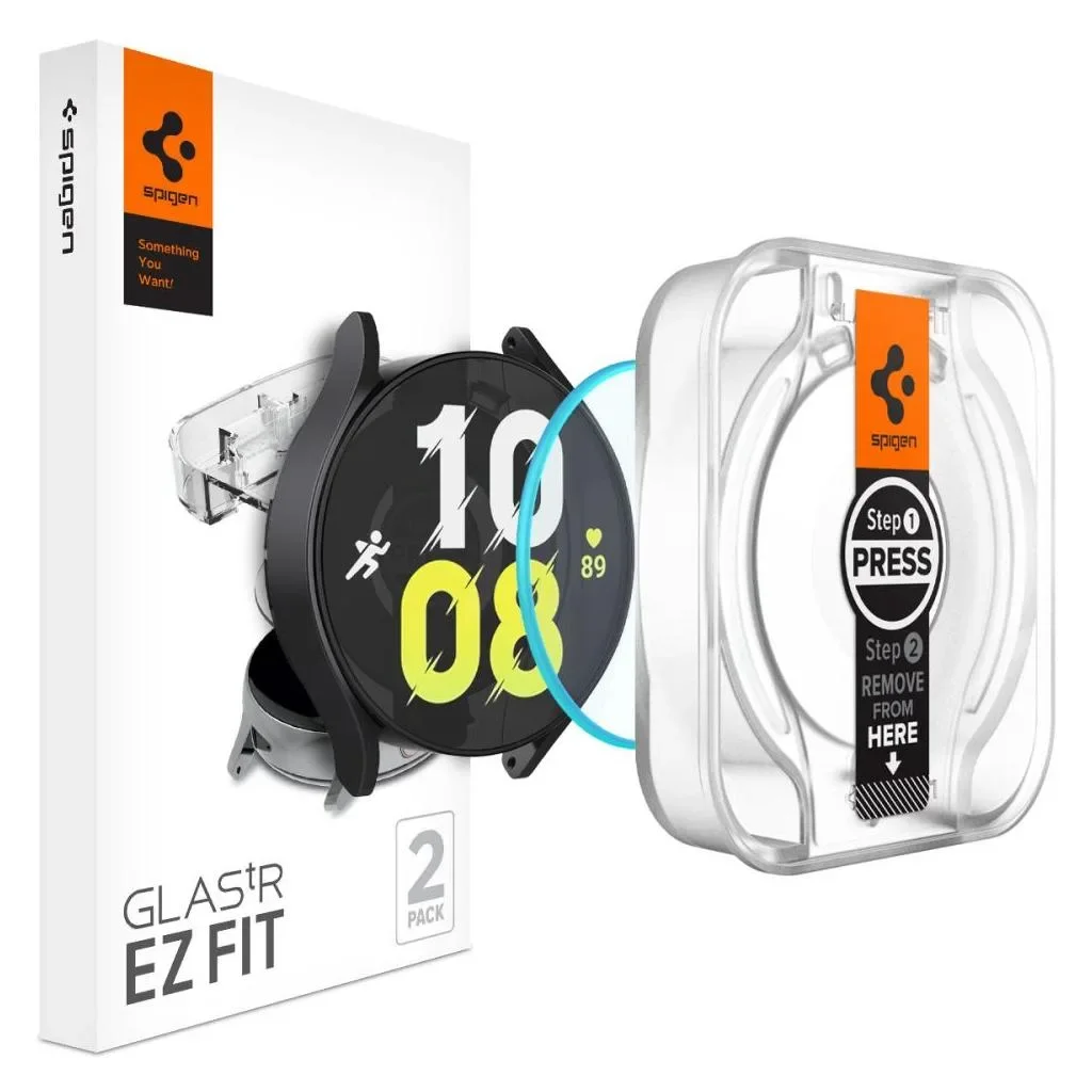 Φωτογραφία προϊόντος: GR Spigen Glass tR EZ FIT 2 Pack - Samsung Galaxy Watch 6 (44mm) έως 12 άτοκες δόσεις ή 24 δόσεις