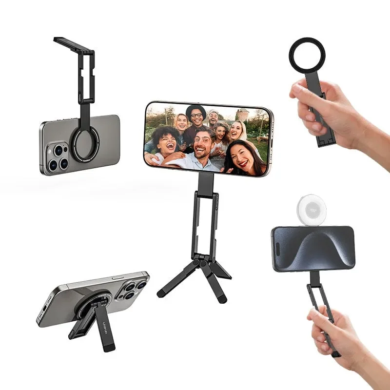 Φωτογραφία προϊόντος: GR Ulanzi MA60 Foldable Magnetic Phone Tripod Black έως 12 άτοκες δόσεις ή 24 δόσεις