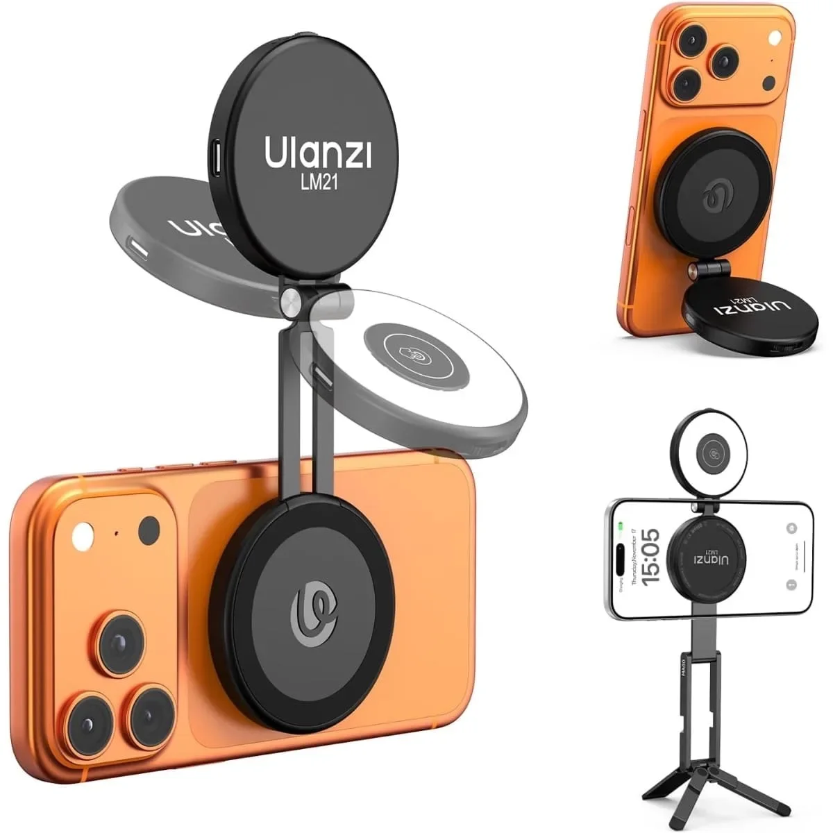 Φωτογραφία προϊόντος: GR Ulanzi LM21 Magnetic Fill Light Black έως 12 άτοκες δόσεις ή 24 δόσεις