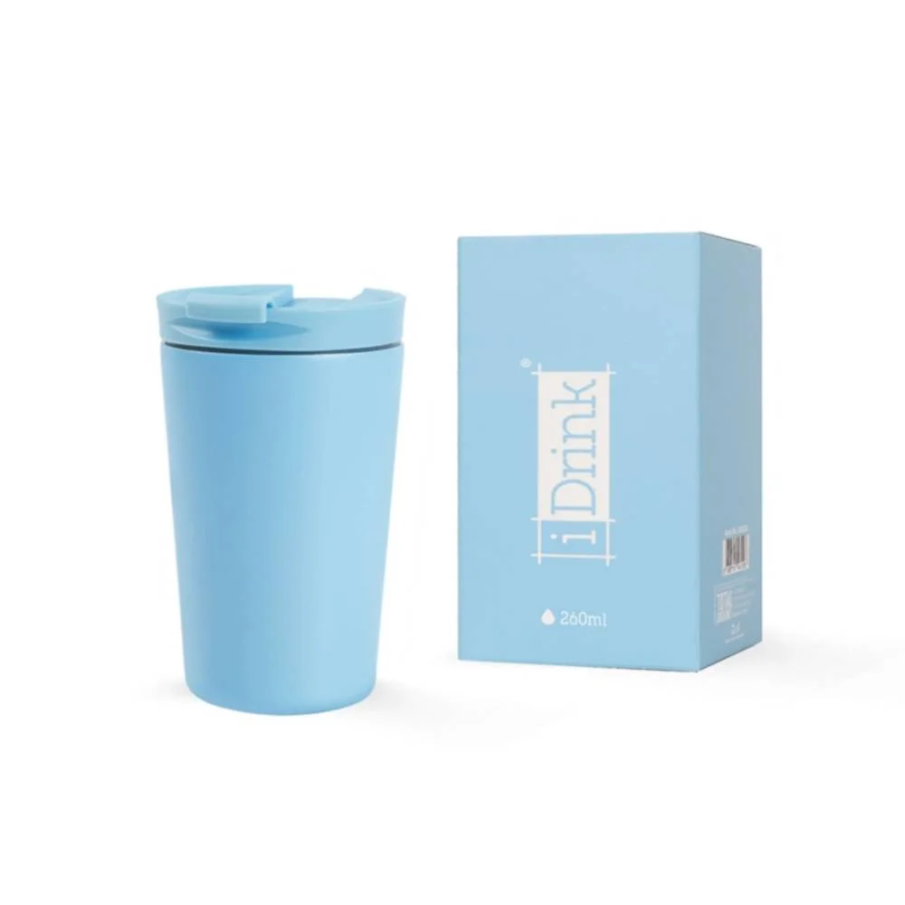 Φωτογραφία προϊόντος: TOTAL GIFT ΚΟΥΠΑ i DRINK ID0237 TRAVEL MUG 260ml PASTEL BLUE