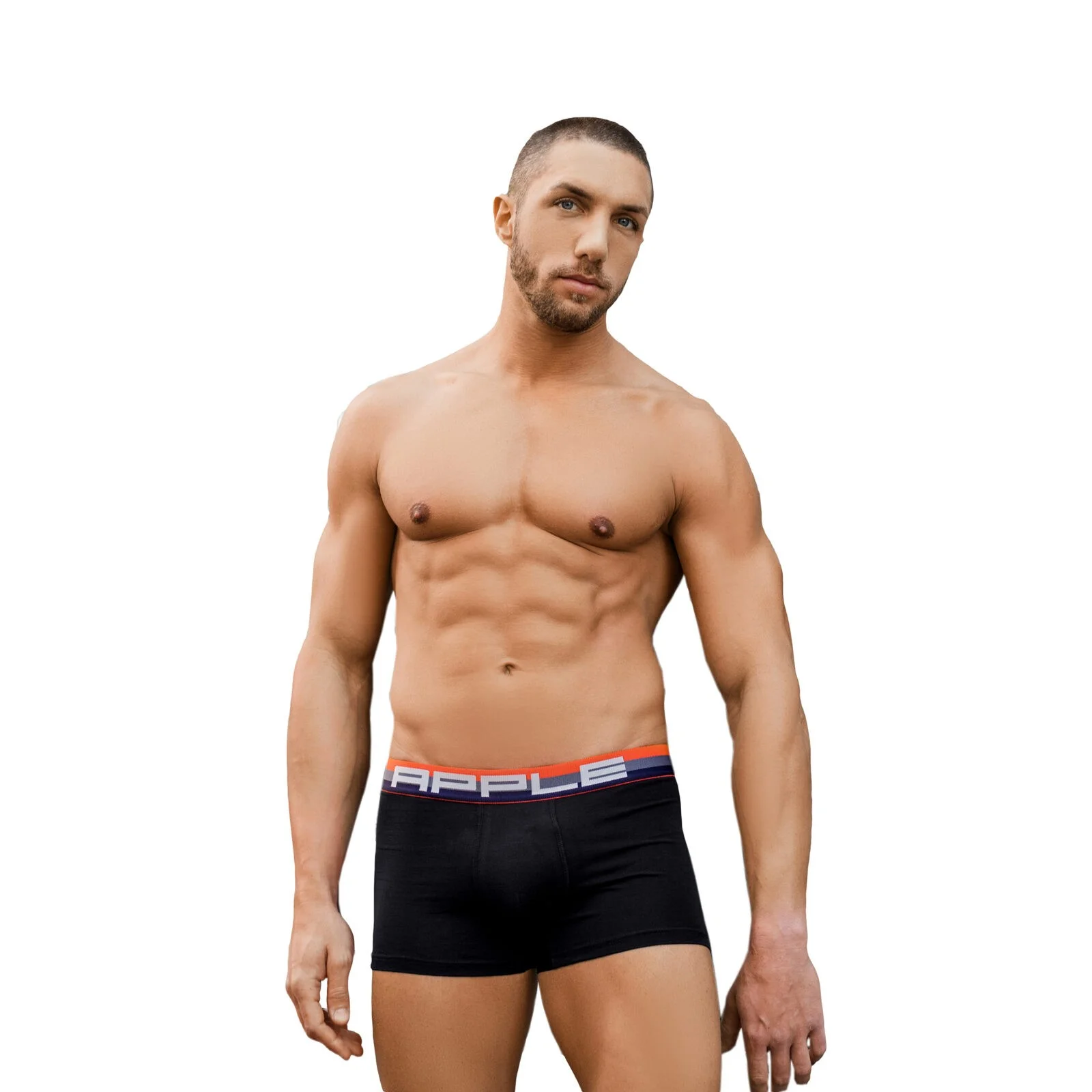 Φωτογραφία προϊόντος: ΑΝΔΡΙΚΟ BOXER APPLE (0110936) - BLACK/ORANGE 90% ΒΑΜΒΑΚΙ