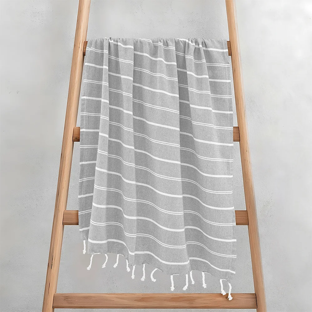 Φωτογραφία προϊόντος: LinoHome LINO Pestemal Παρεό Veliu 90x180 Γκρι