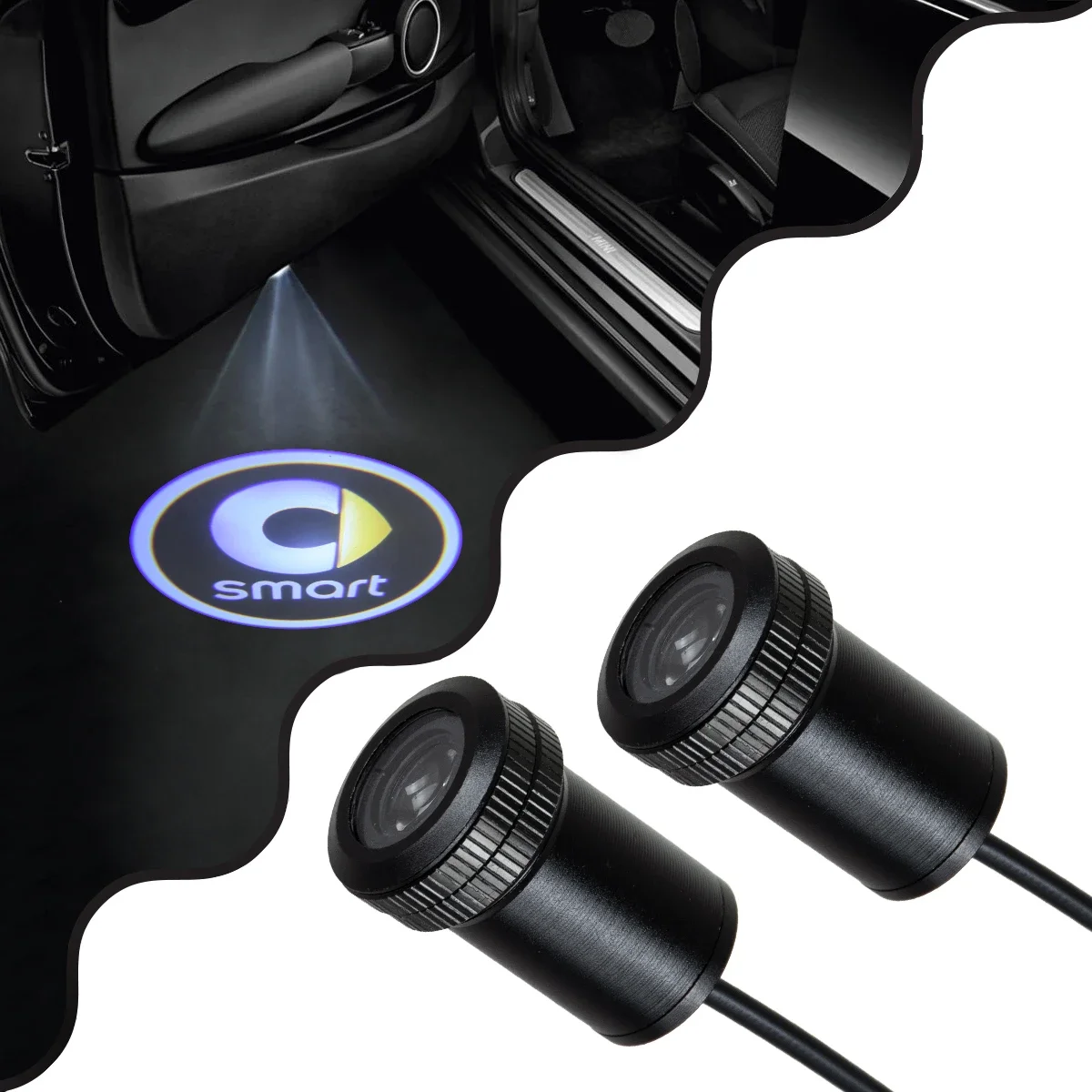 Φωτογραφία προϊόντος: GloboStar® 81620 SMART Ghost Car Brand Logo Projector LED CREE XHP35 3W 240lm 120° DC 12V IP20 6000K