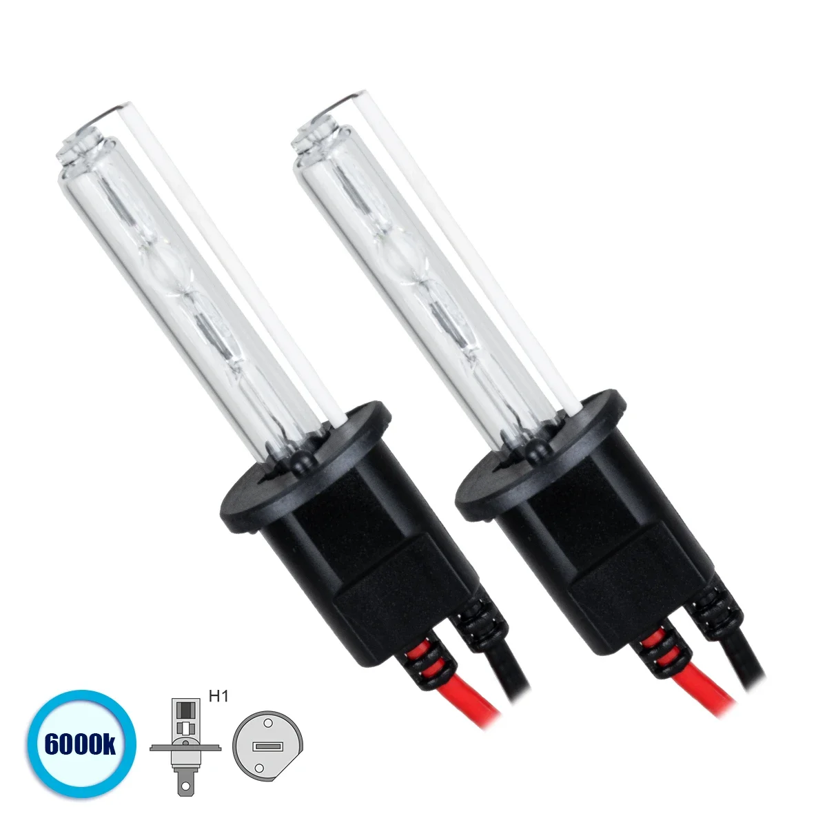 Φωτογραφία προϊόντος: GloboStar® 84000 H1 ΣΕΤ 2 x Λάμπες Βασικού Φωτισμού Αυτοκινήτου & Μοτοσυκλέτας Xenon HID 70W 6400lm IP20 Ψυχρό Λευκό 6000K