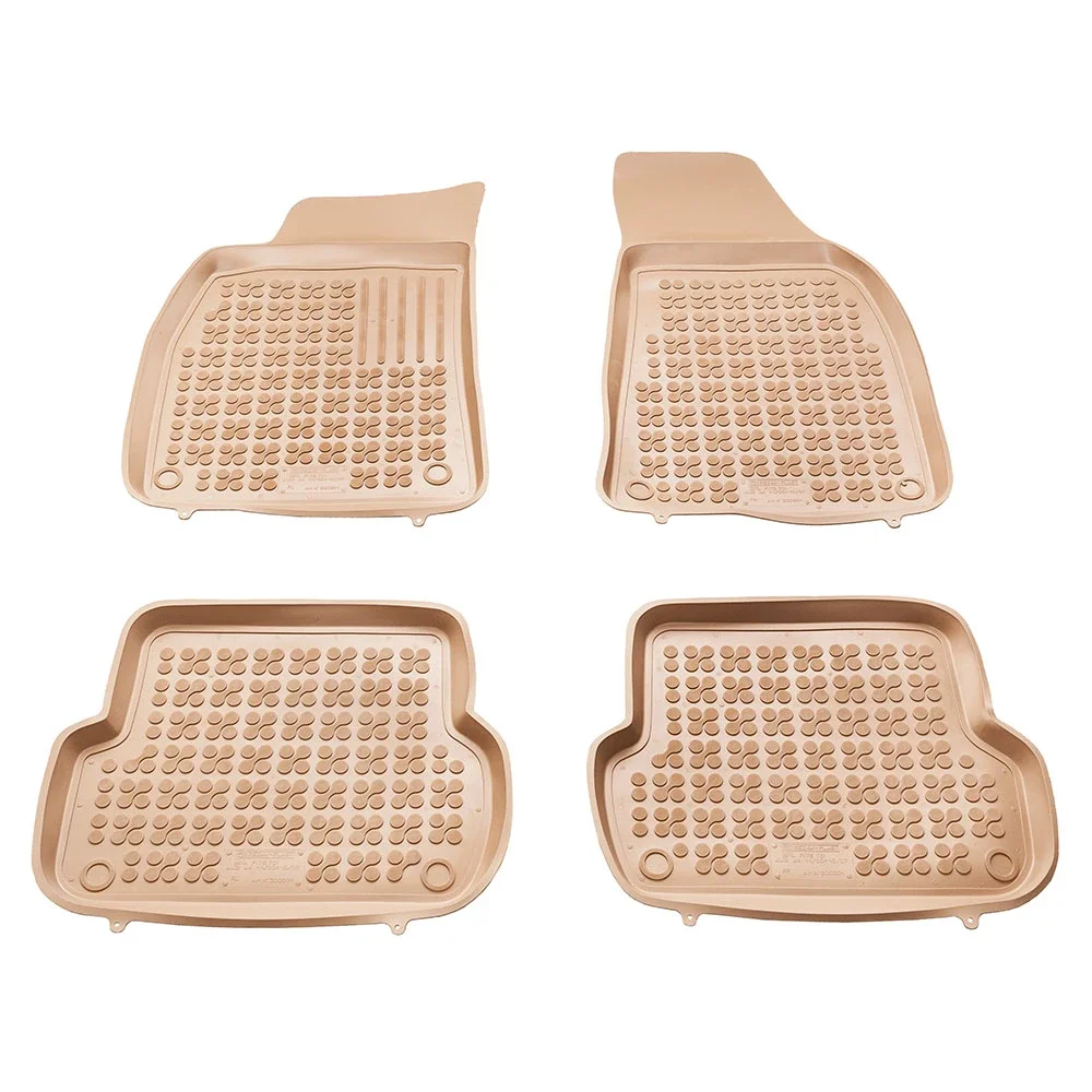 Φωτογραφία προϊόντος: Audi A4 B6 (2000-2004) / B7 (2004-2008) λαστιχένια μπεζ πατάκια σκαφάκια Rezaw Plast - 4τμχ