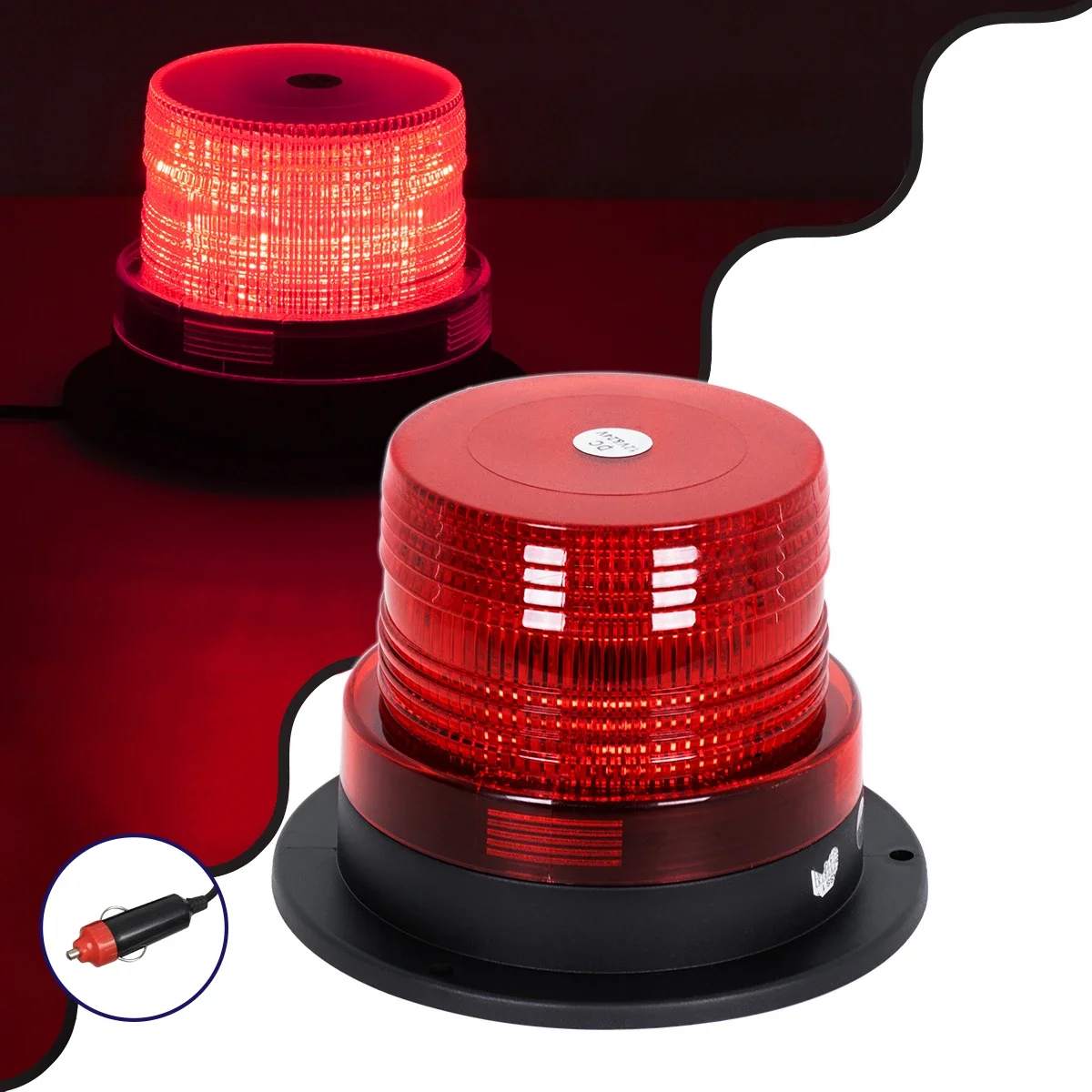 Φωτογραφία προϊόντος: GloboStar® 85150 PRO Series Φάρος Σήμανσης Οχήματος Πυροσβεστικής για Αυτοκίνητα & Φορτηγά STROBE LED 10W DC 12-24V Αδιάβροχος IP65 Κόκκινο