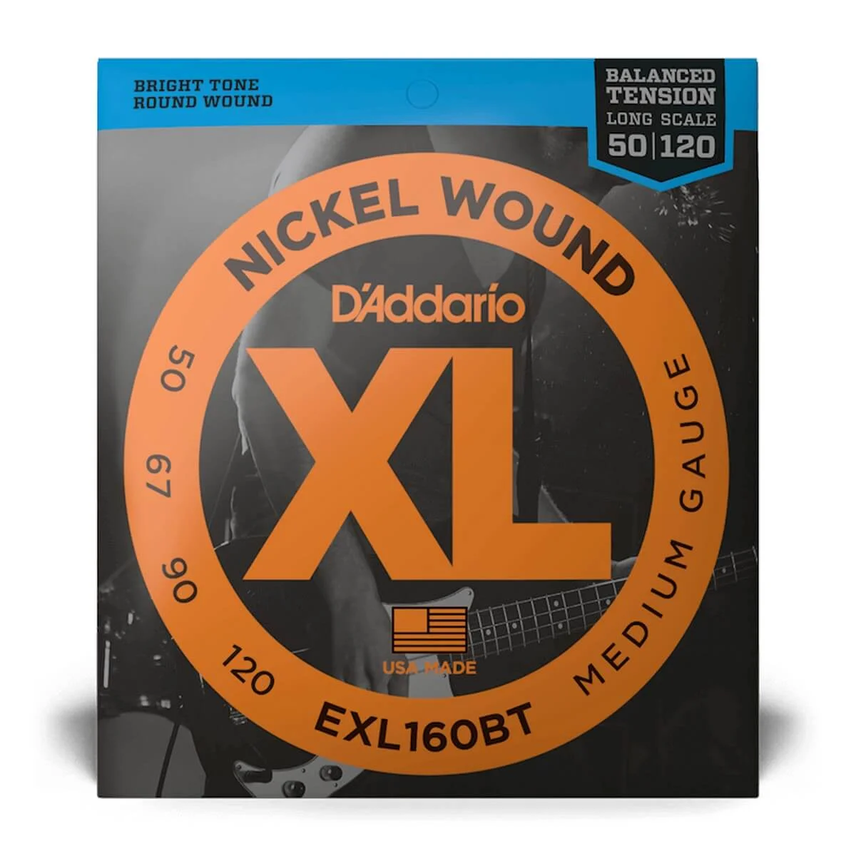 Φωτογραφία προϊόντος: dAddario D'Addario EXL160BT Χορδές 4άχορδου Ηλεκτρικού Μπάσου 50-120
