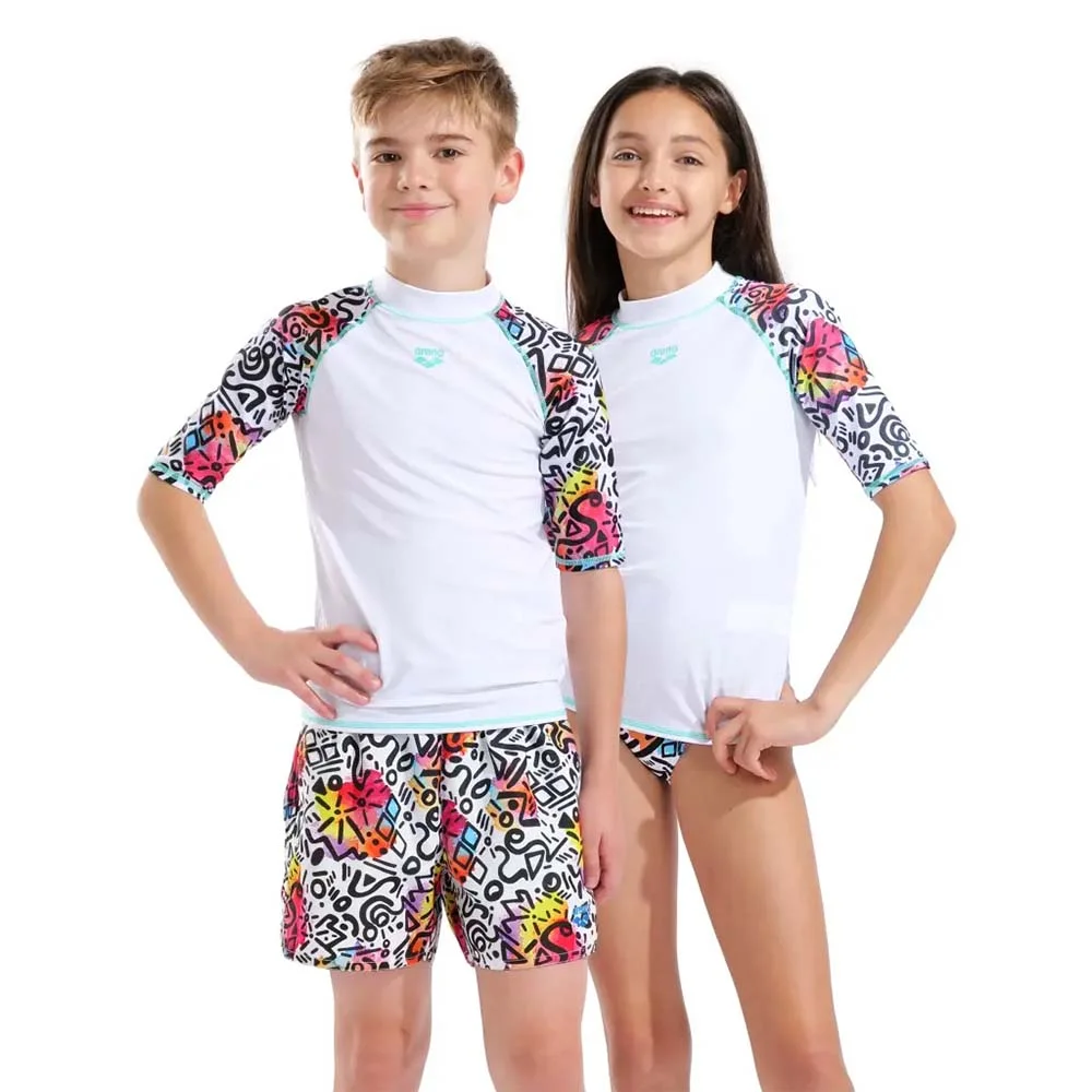 Φωτογραφία προϊόντος: Arena Unisex Kids Shortsleeve UV Protection Rash Swim Vest Άσπρο 011128-150 (Arena)