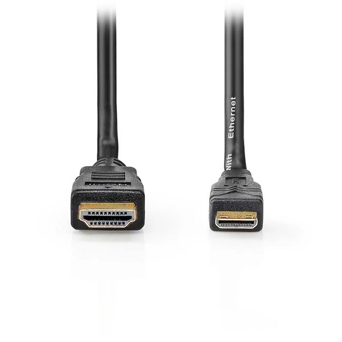 Φωτογραφία προϊόντος: NEDIS Καλώδιο High speed HDMI με Ethernet 10.2Gbps, HDMI αρσ. - HDMI mini αρσ. με επίχρυσες επαφές, 1.50m.