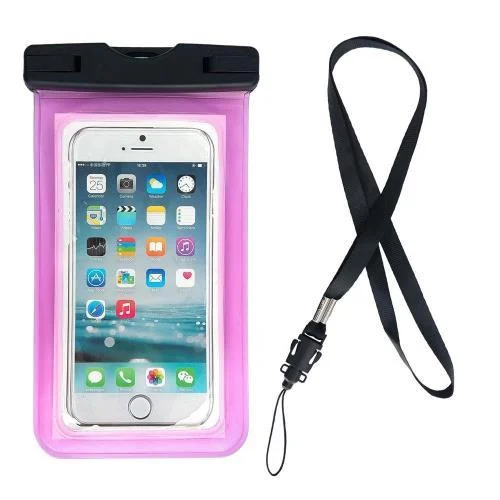 Φωτογραφία προϊόντος: Waterproof Θήκη inos για Smartphones έως 6.7" Διάφανο-Ροζ N58650