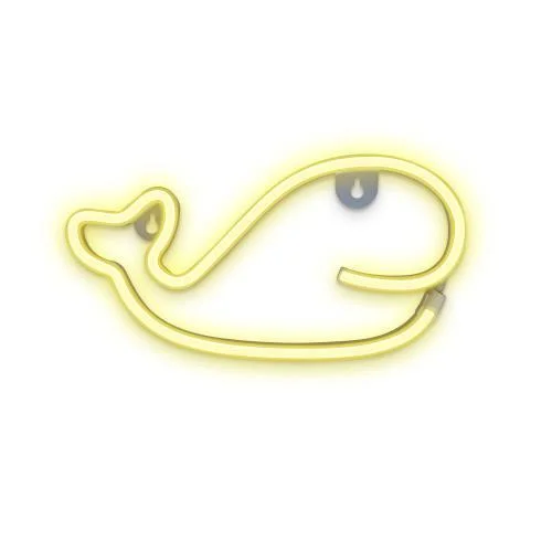 Φωτογραφία προϊόντος: Neon LED Forever Light FLNEO9 WHALE (USB/Μπαταρίας & On/Off) Θερμό Λευκό N64431