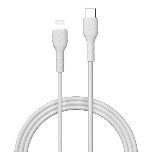 Φωτογραφία προϊόντος: Καλώδιο Σύνδεσης USB 2.0 Devia EC150 USB C σε Lightning PD 27W 1m Kintone Λευκό N63850