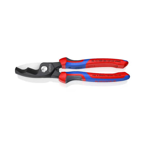 Φωτογραφία προϊόντος: KNIPEX 9512200 Κόφτης Καλωδίων Με Δύο Κοπτικές Ακμές 200mm